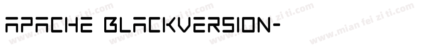 apache BlackVersion字体转换